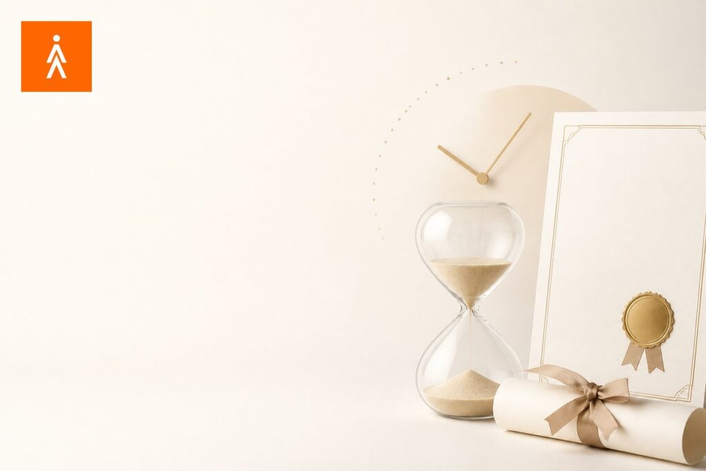 Quanto tempo após a conclusão o certificado é emitido?