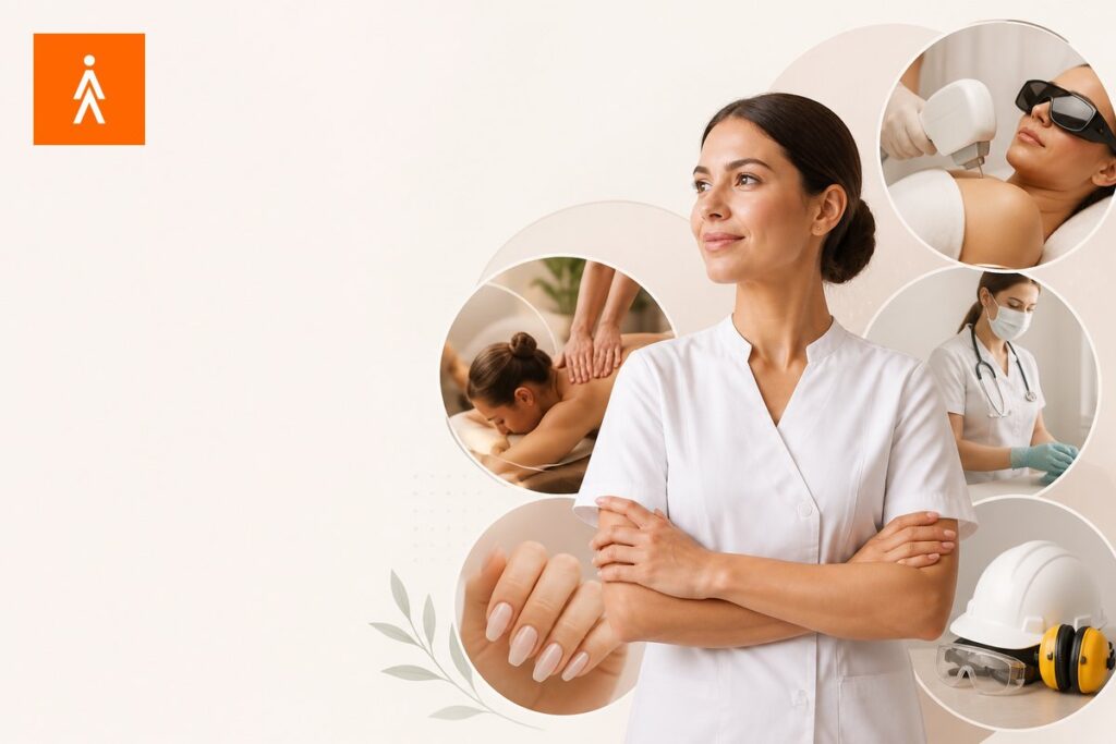 Vocês têm outros cursos, como bronzeamento, massoterapia, alongamento de unha, enfermagem ou segurança do trabalho?